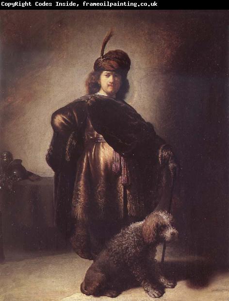 Rembrandt van rijn Self-Portrait with Dog